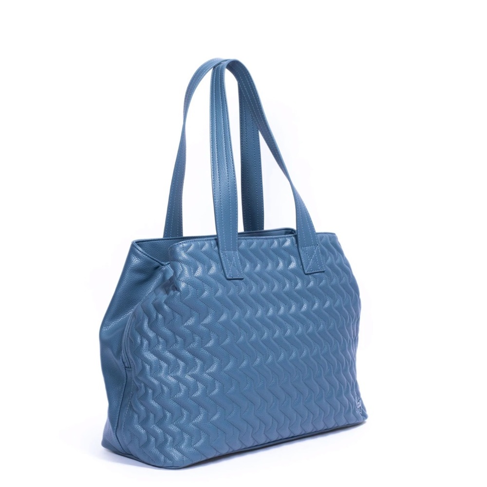 lug Quilted Blue Tote Bag - Picture 9 of 15